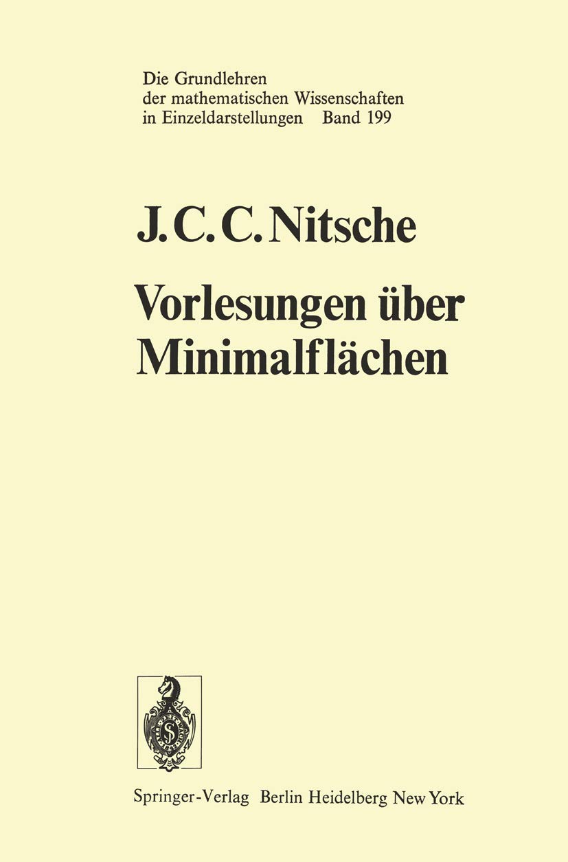 Vorlesungen Uber Minimalflaschen book