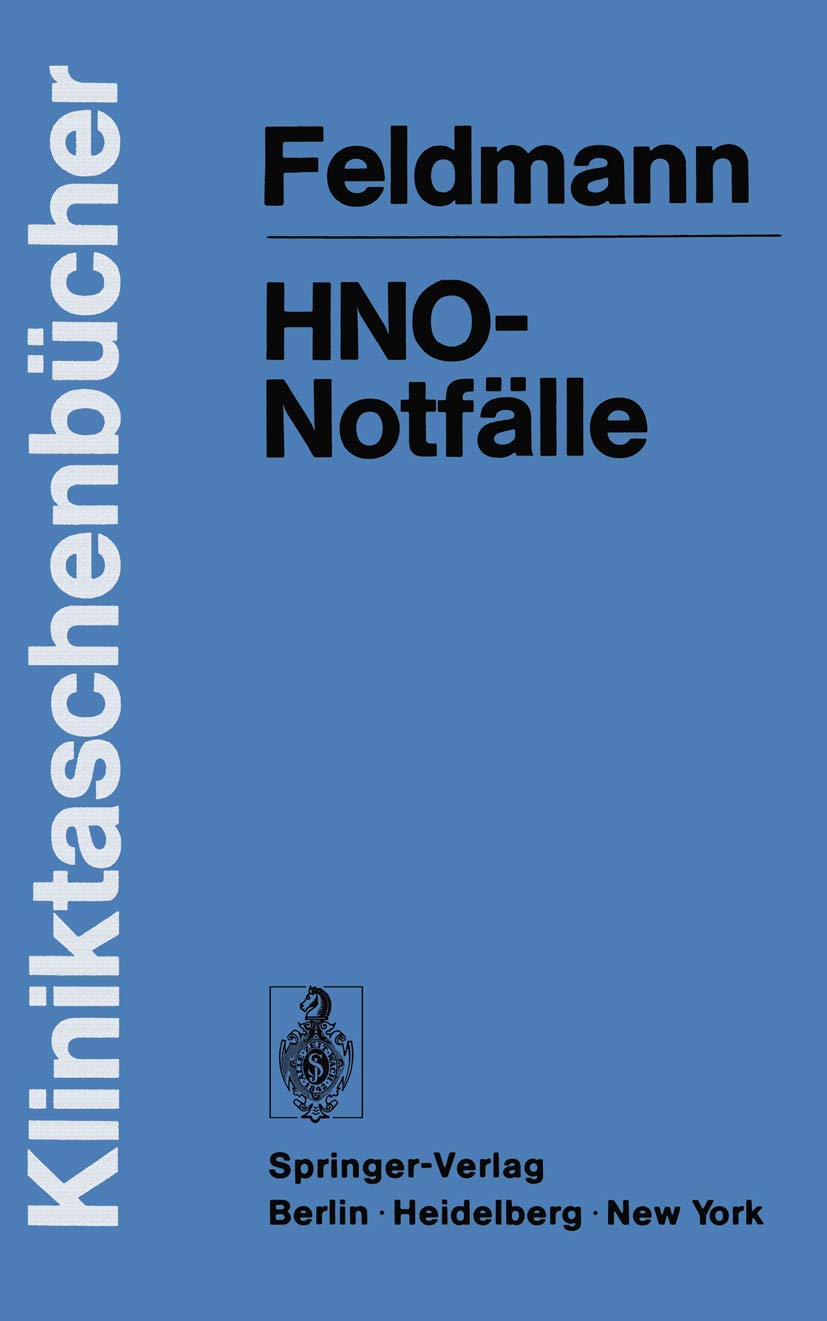 HNO-Notfälle (Kliniktaschenbücher) Medicine