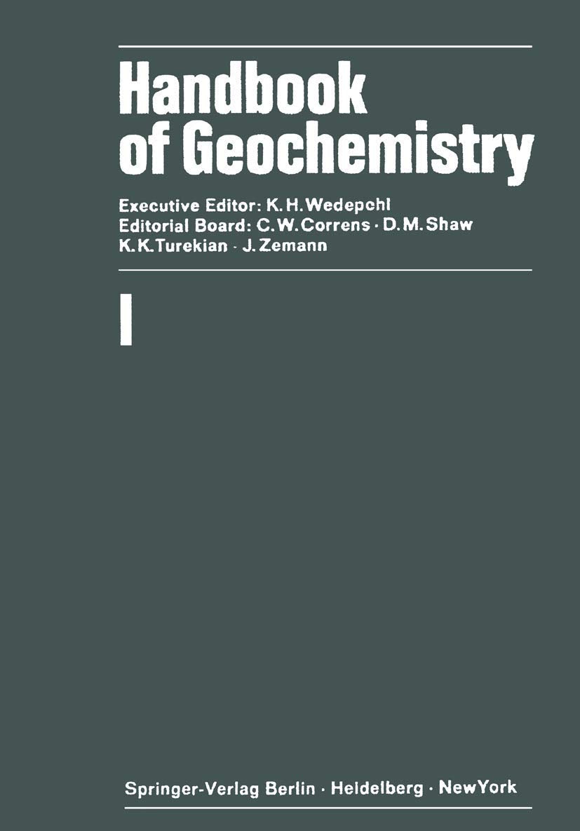 Handbook of Geochemistry: 1 book
