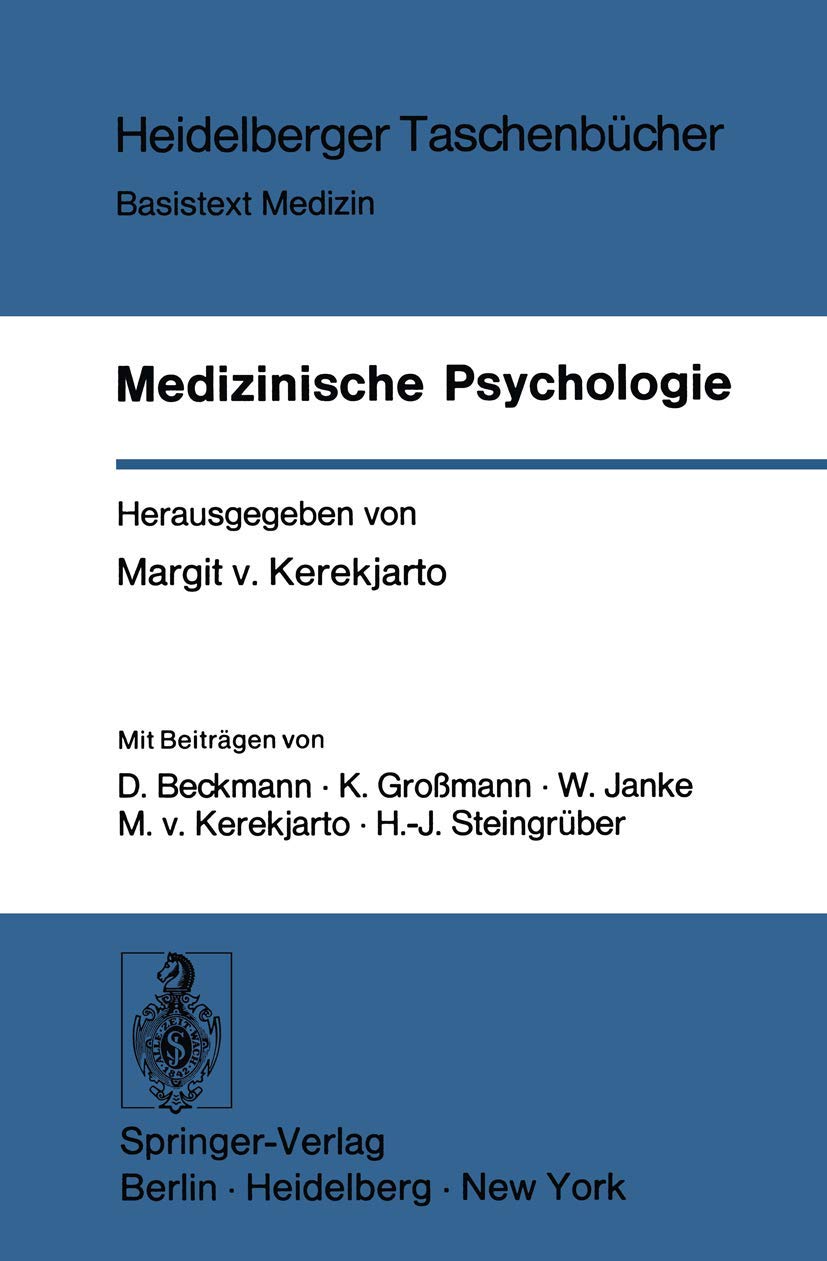Medizinische Psychologie (Heidelberger Taschenbücher, Band 148) Medicine