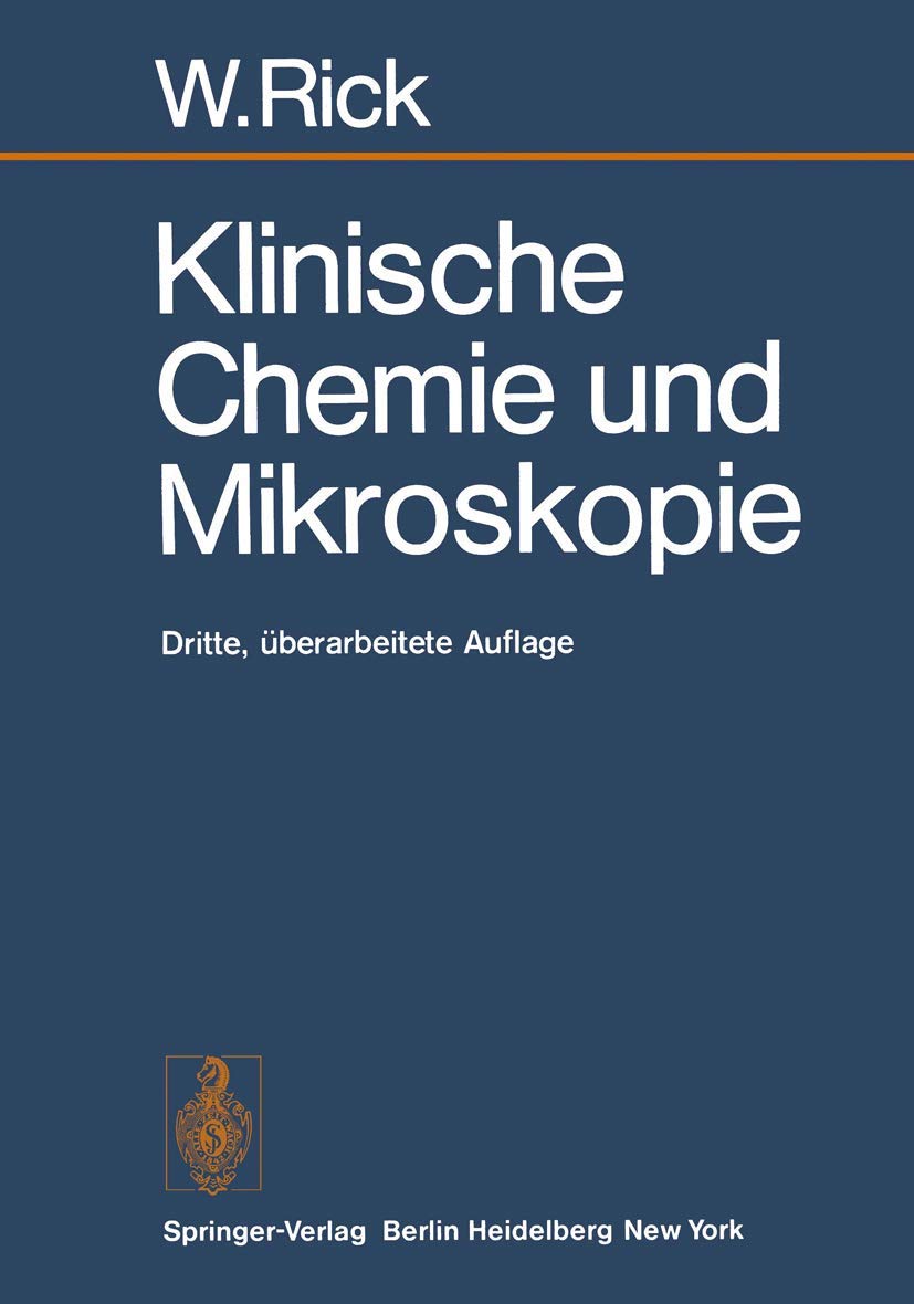 Klinische Chemie Und Mikroskopie: Eine Einf Hrung book