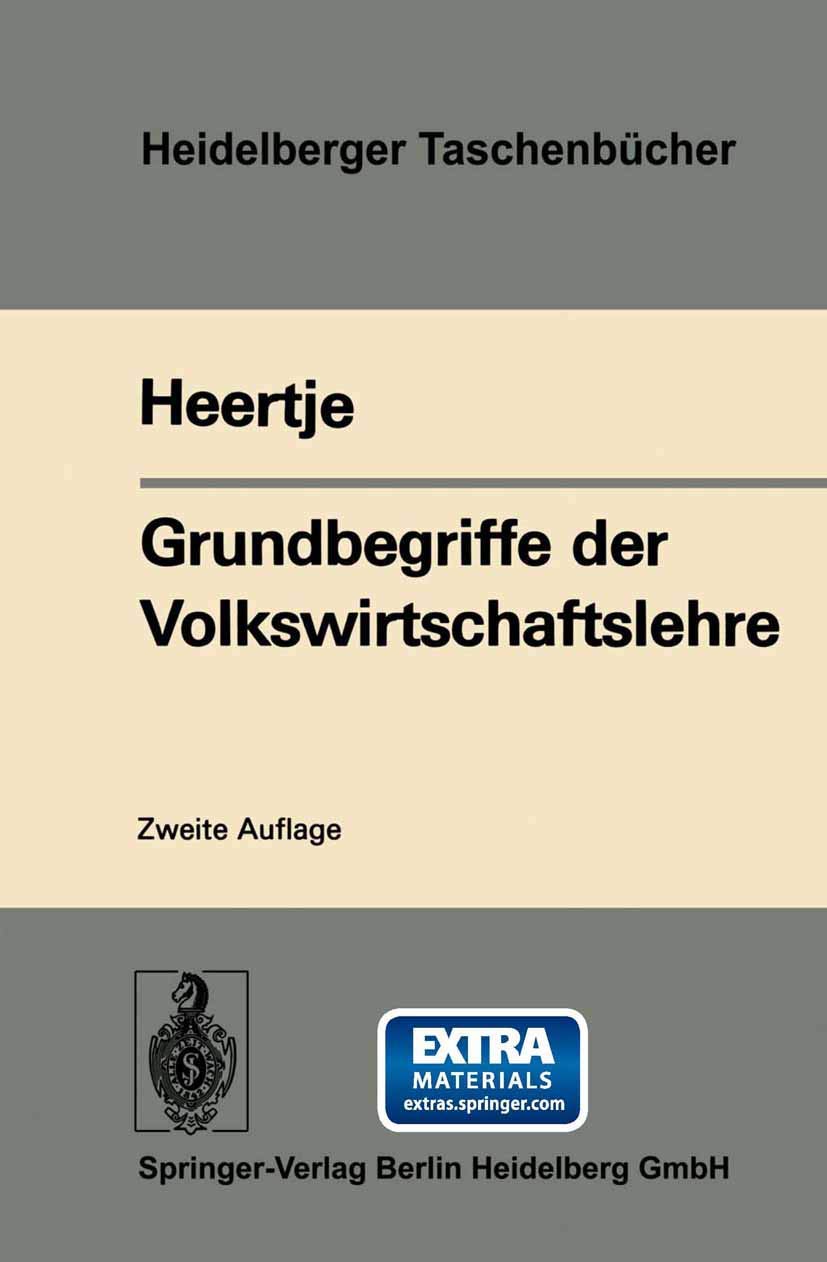 Grundbegriffe der Volkswirtschaftslehre (Heidelberger Taschenbücher) Law