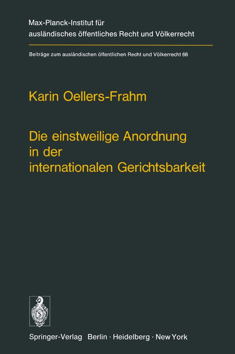 Die Einstweilige Anordnung in Der Inter book