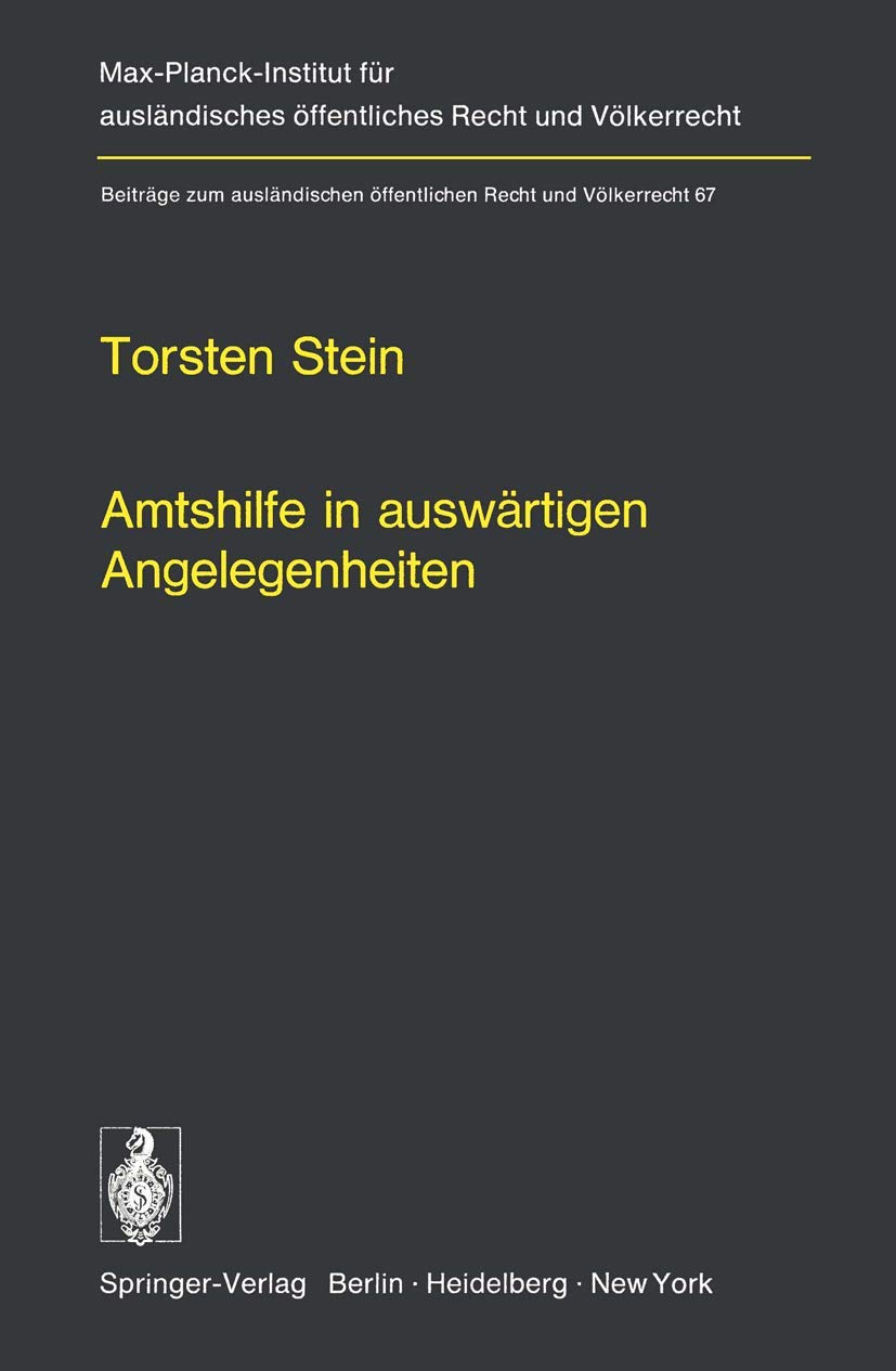 Amtshilfe in Auswã¤rtigen Angelegenheit book