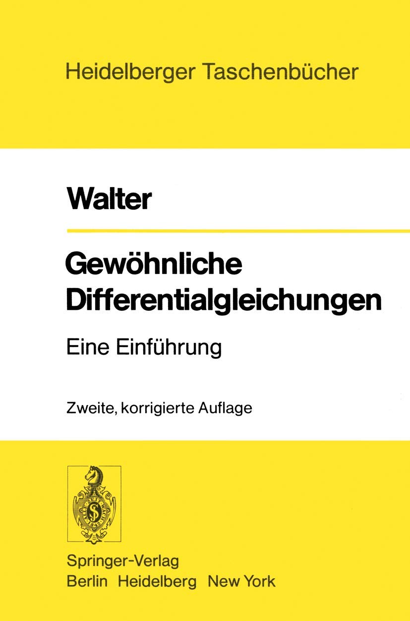 Gewöhnliche Diffentialgleichungen. Eine Einführung Mathematics