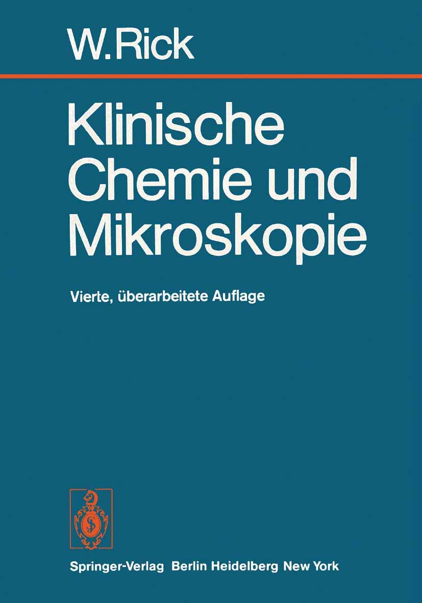 Klinische Chemie und Mikroskopie: Eine Einführung Medicine
