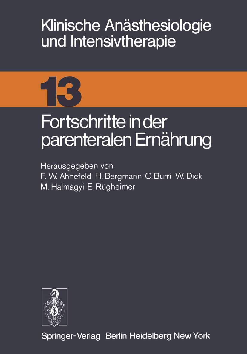 Fortschritte in der parenteralen Ernährung Medicine