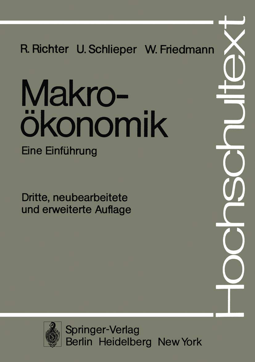 Makroökonomik: Eine Einführung (Hochschultexte / Universitexts) Law