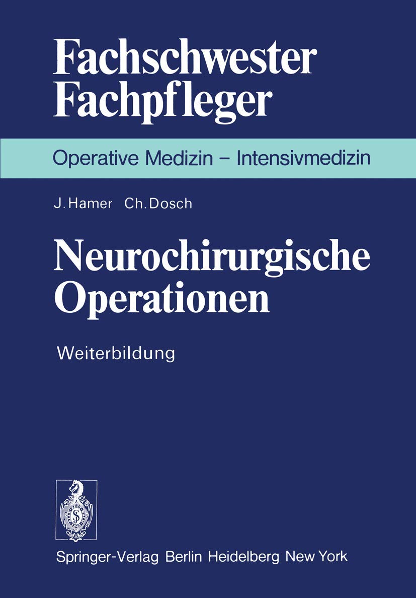 Neurochirurgische Operationen Medicine Books