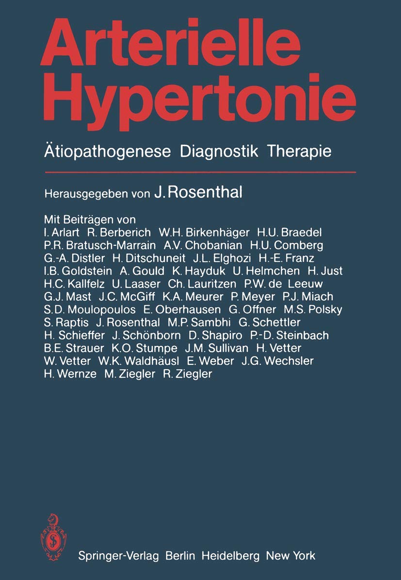 Arterielle Hypertonie: Ätiopathogenese Diagnostik Therapie Medicine