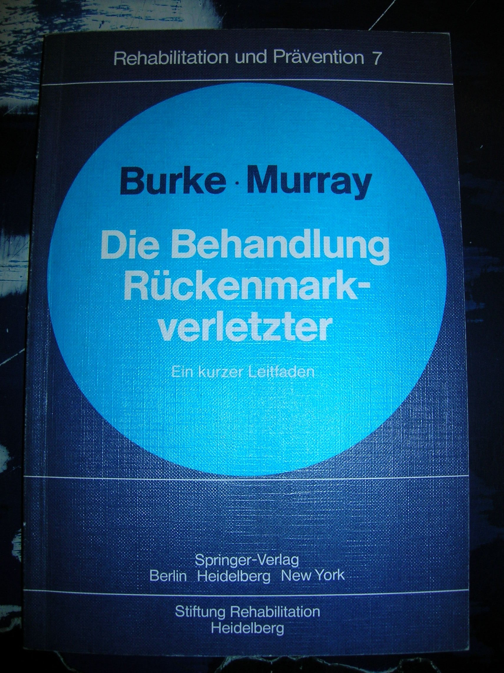 Die Behandlung Rückenmarkverletzter: Ein kurzer Leitfaden (Rehabilitation und Prävention) Medicine