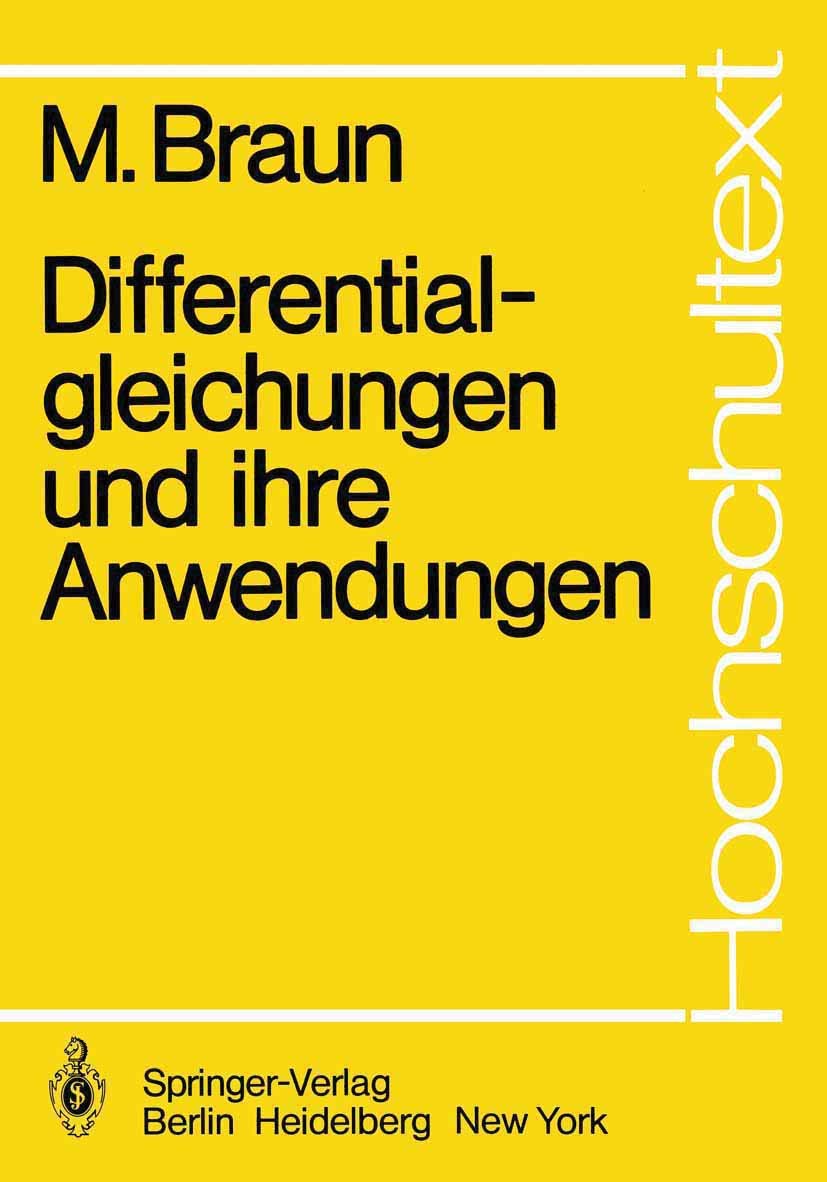 Hochschultext: Differentialgleichungen und ihre Anwendungen Mathematics