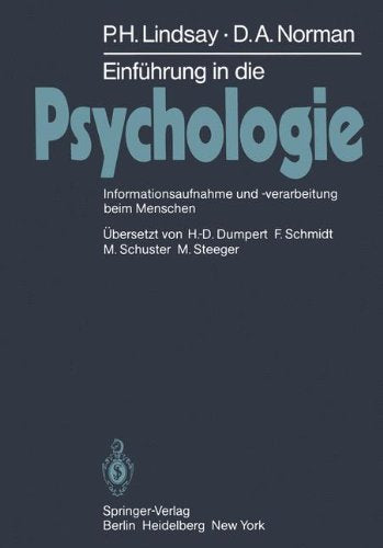 Einführung in die Psychologie: Informationsaufnahme und -verarbeitung beim Menschen Social Sciences