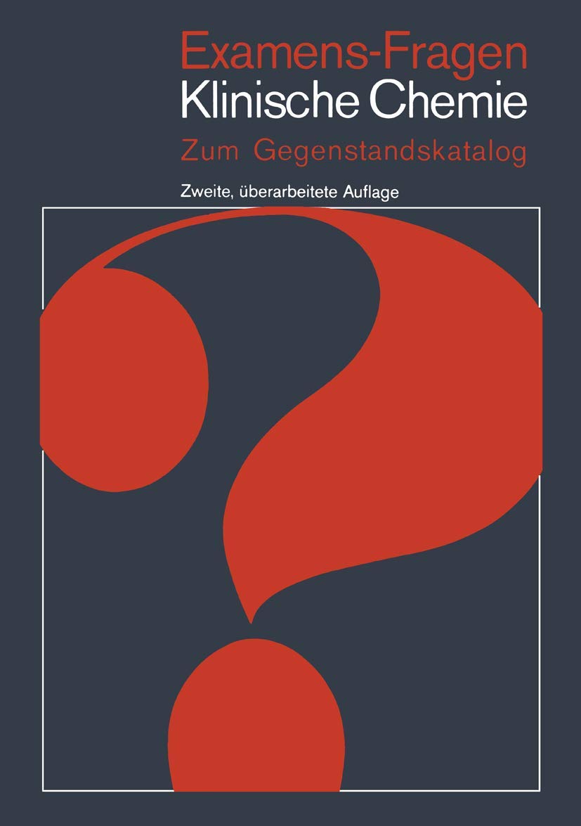 Examens-Fragen Klinische Chemie Natural Sciences