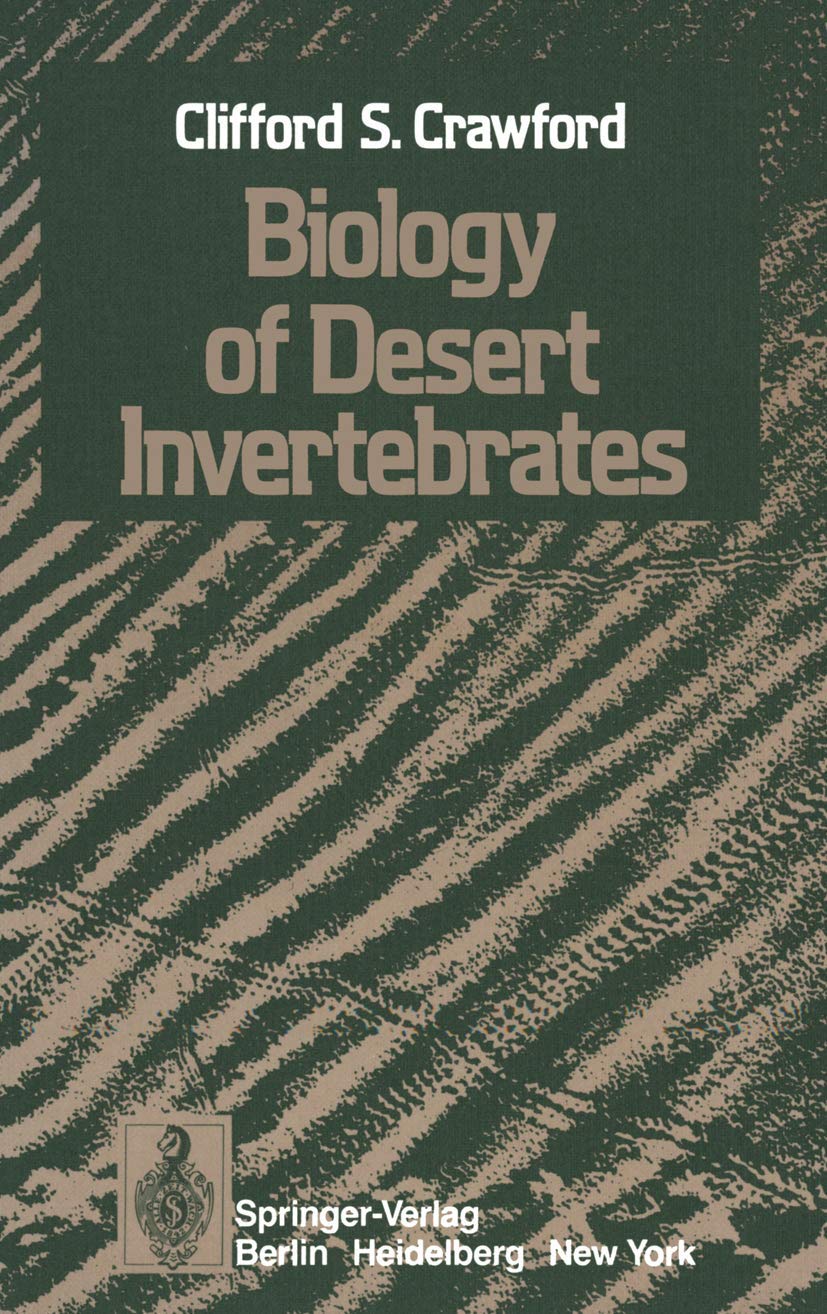 Biology of Desert Invertebrates Natural Sciences