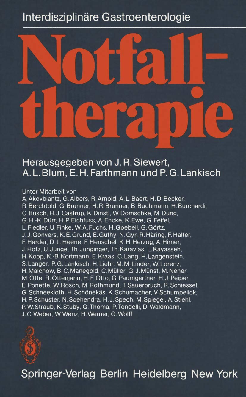 Notfalltherapie: Konservative und operative Therapie gastrointestinaler Notfälle Medicine