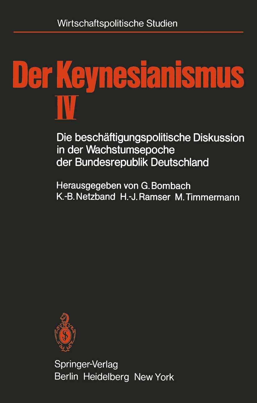 Der Keynesianismus IV book