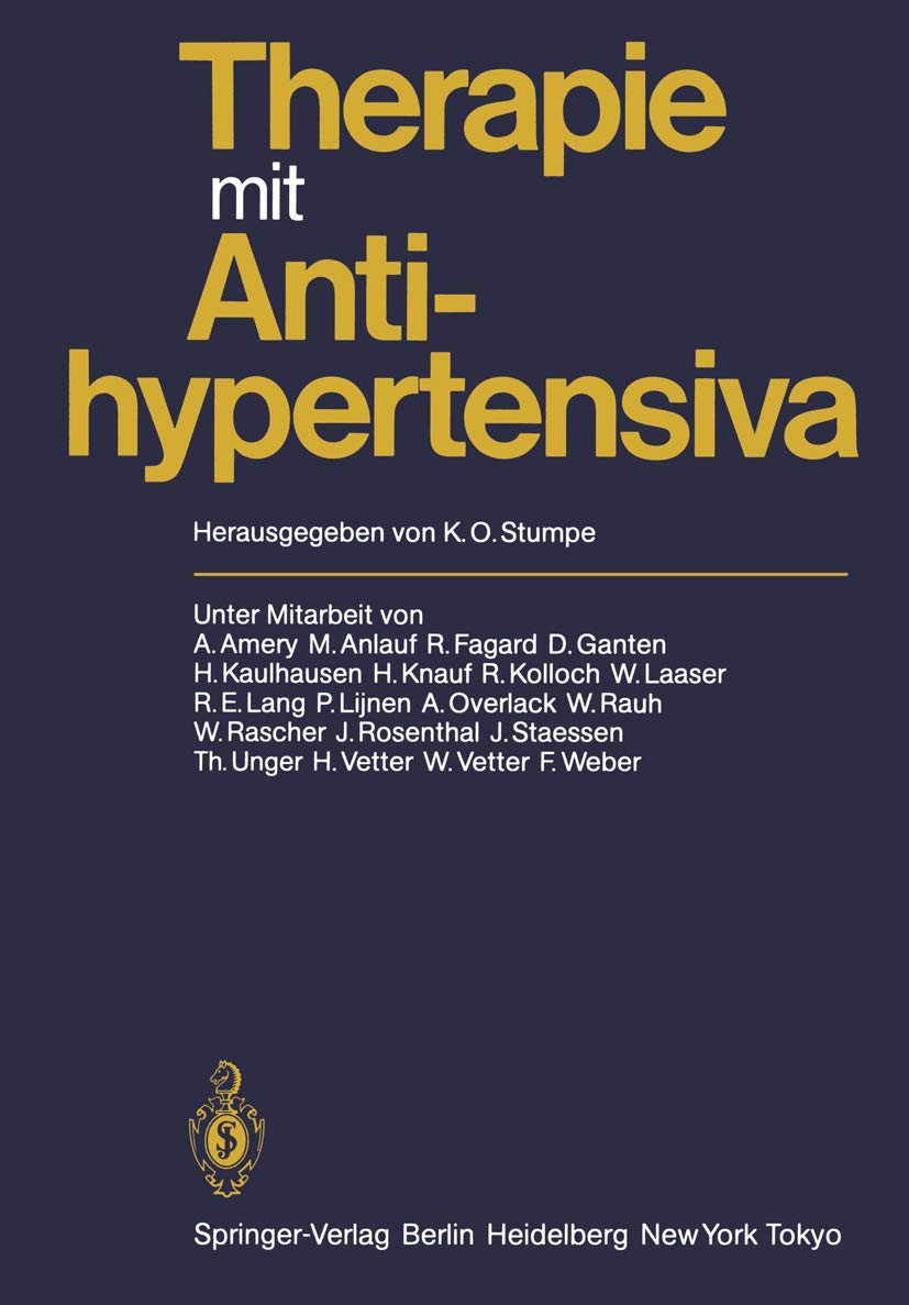 Therapie mit Antihypertensiva Medicine