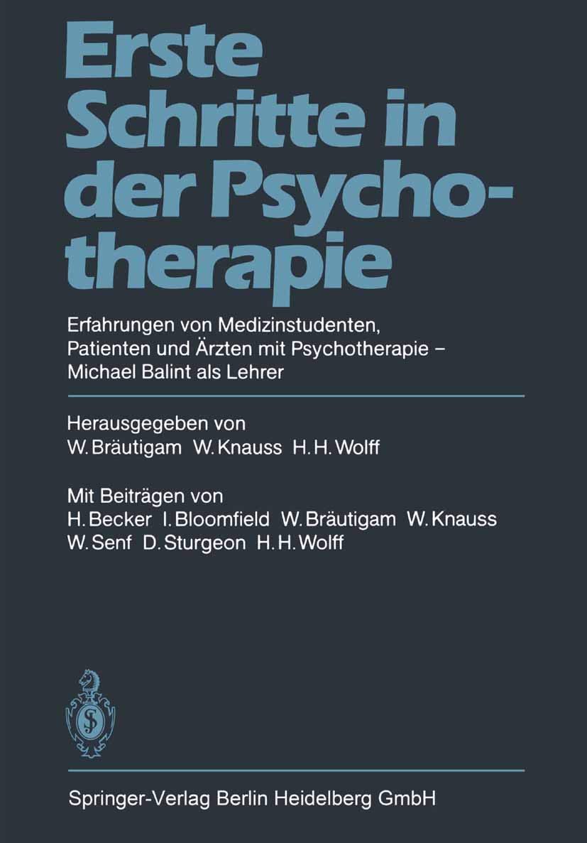 Erste Schritte in der Psychotherapie Medicine