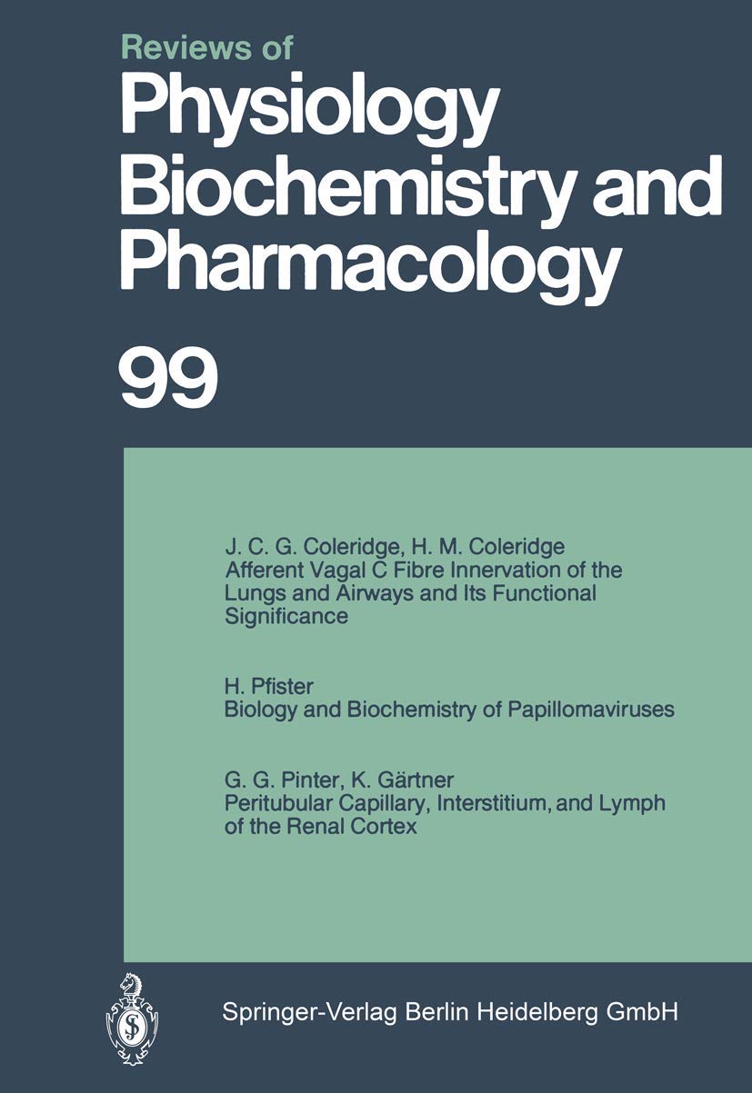 Reviews of Physiology, Biochemistry and Pharmacology Medicine