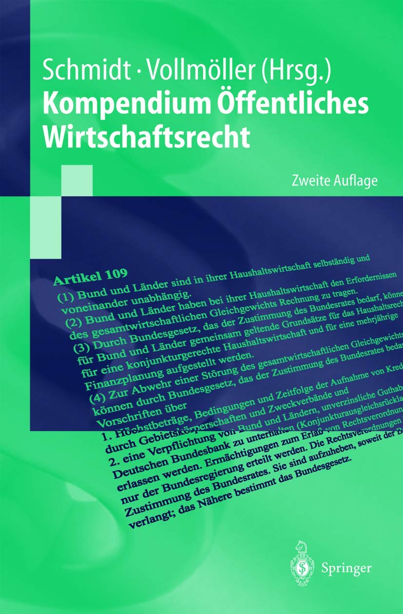 Kompendium Öffentliches Wirtschaftsrecht (Springer-Lehrbuch) Law