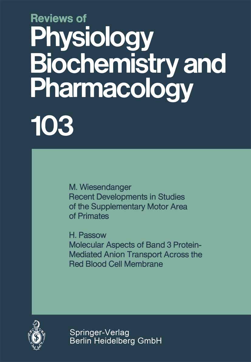 Reviews of Physiology, Biochemistry and Pharmacology 103 Medicine