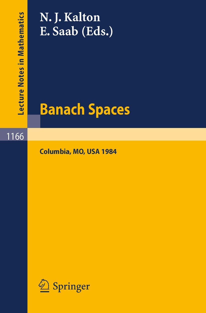 Banach Spaces Mathematics Books