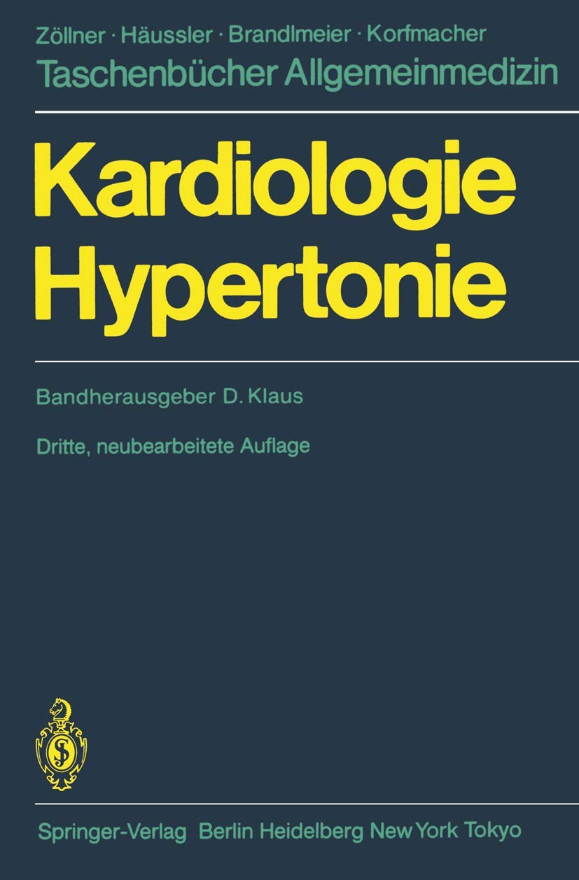Kardiologie Hypertonie (Taschenbücher Allgemeinmedizin) Medicine