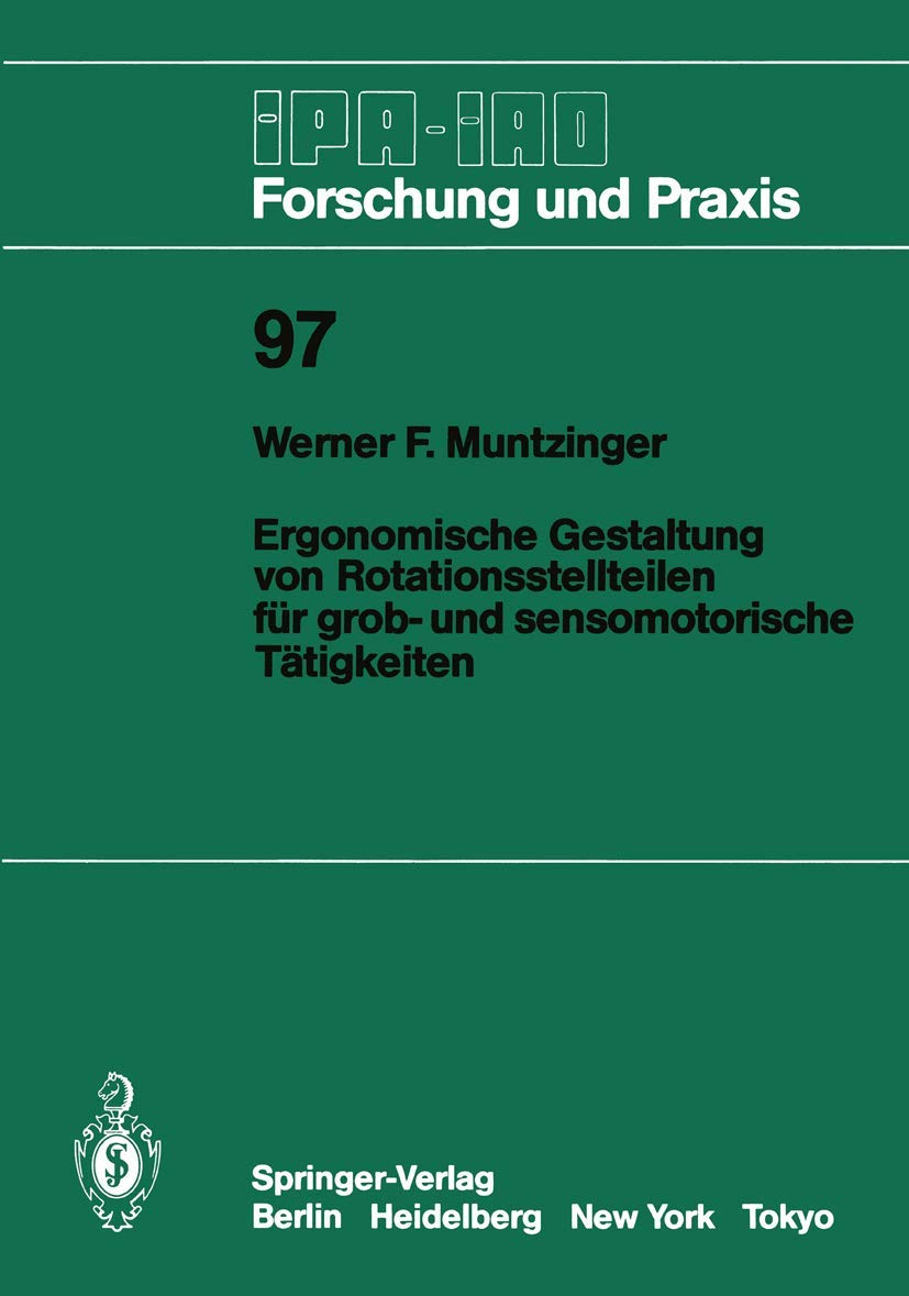 Ergonomische Gestaltung von Rotationsstellteilen für grob- und sensomotorische Tätigkeiten Law