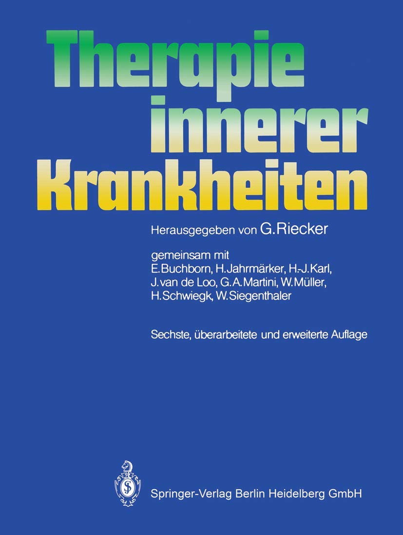 Therapie innerer Krankheiten Medicine Books