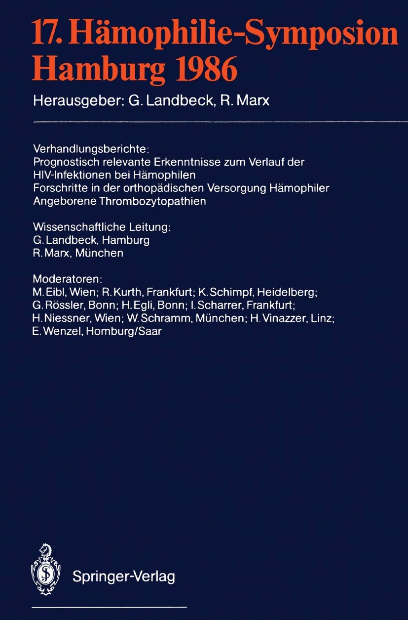 17. Hämophilie-Symposion Medicine