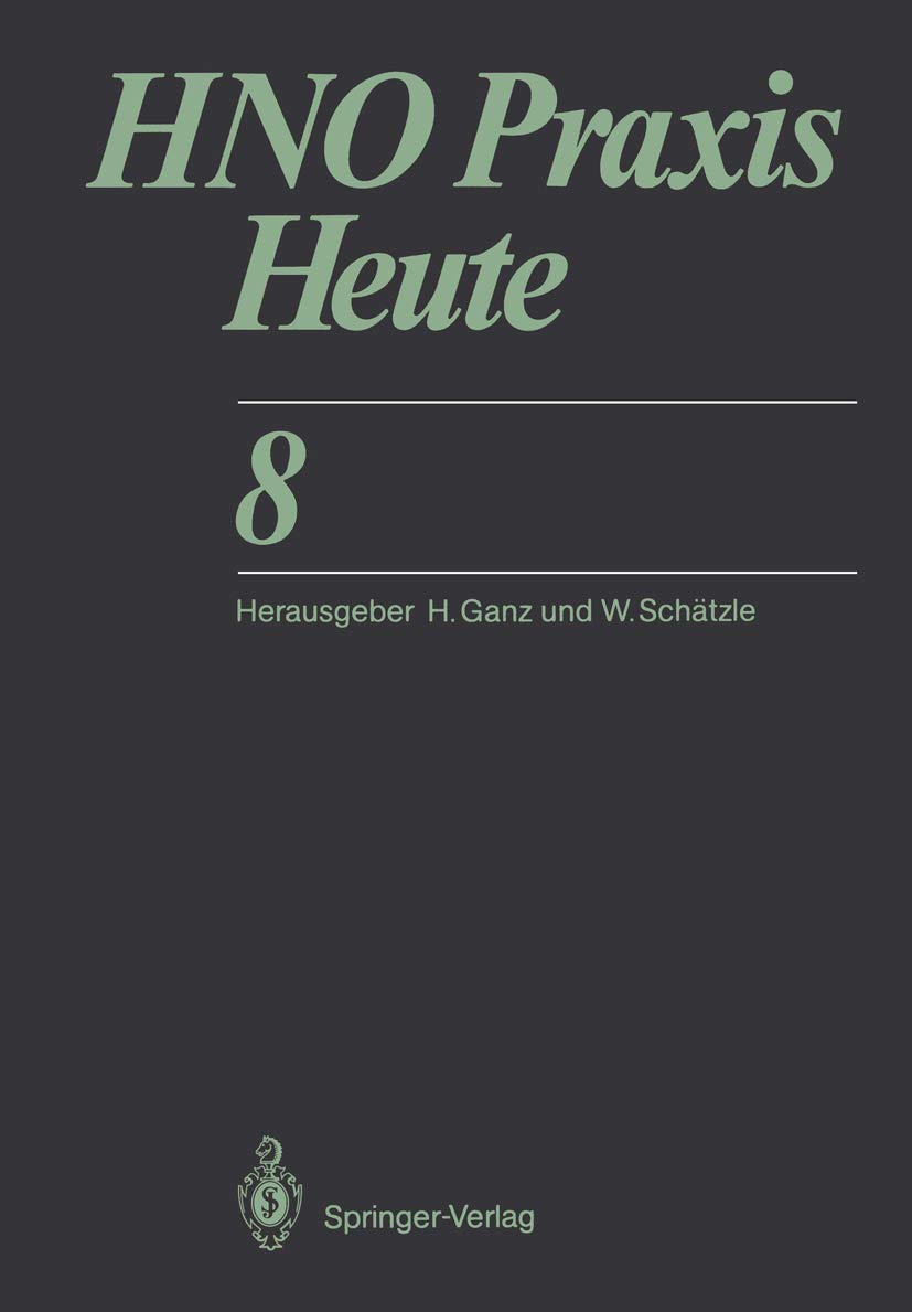 HNO Praxis Heute (HNO Praxis heute, 8) Medicine
