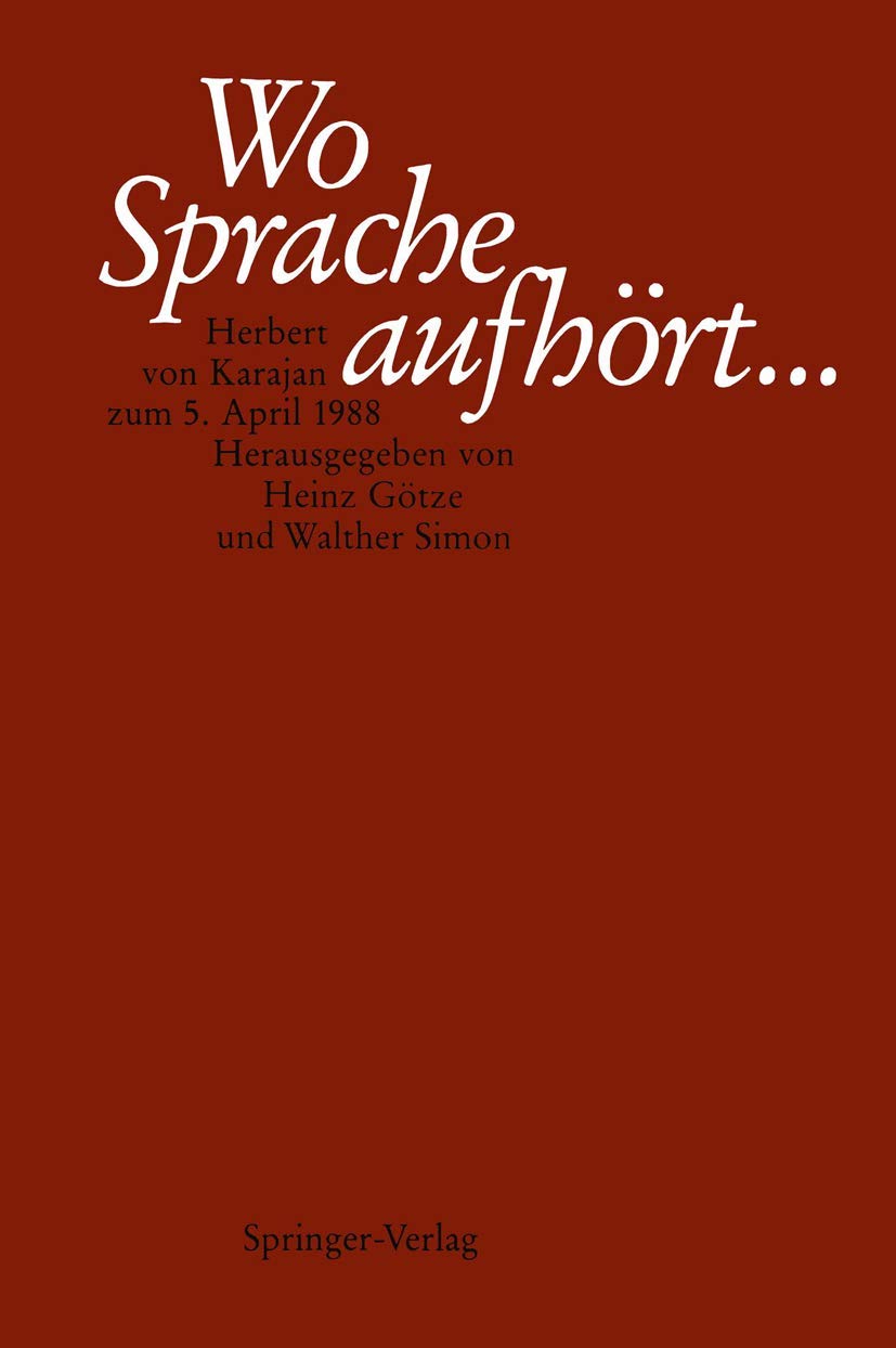 Wo Sprache aufhört.... Medicine