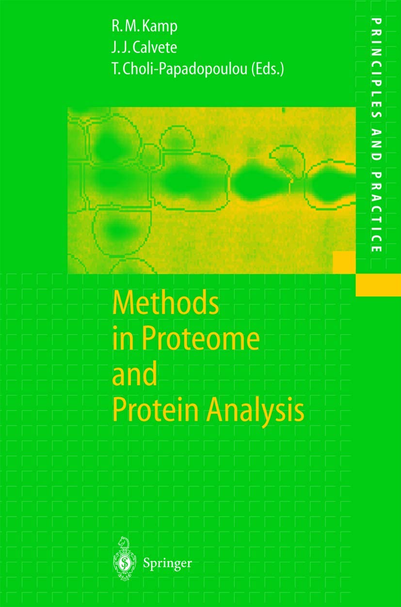 Methods in Proteome and Protein Analysis Medicine Books