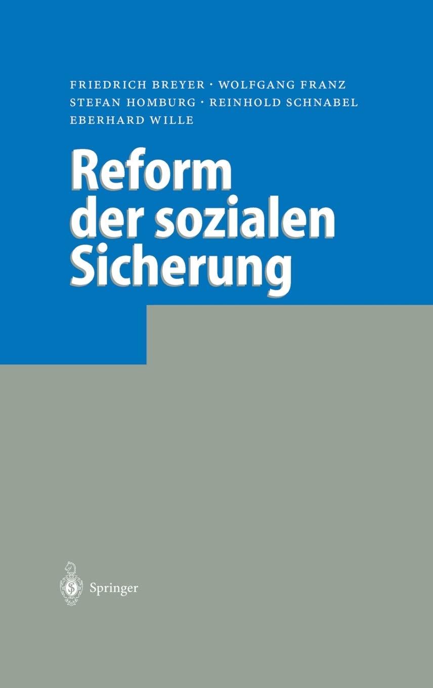 Reform der sozialen Sicherung book