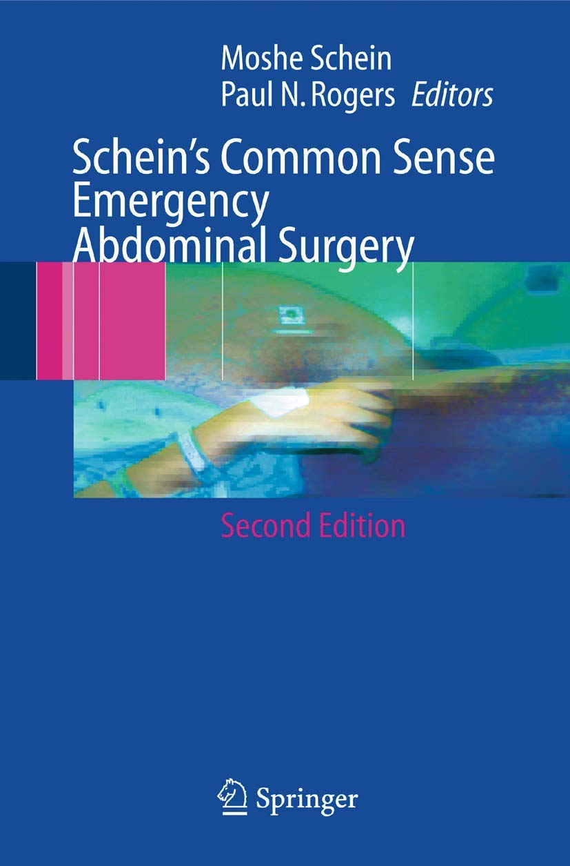 Product Image: Schein's Common Sense Emergency Abdominal Surgery