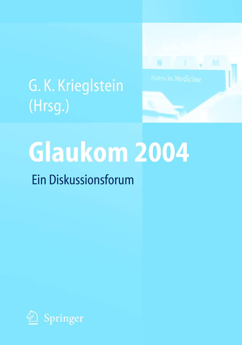 Glaukom 2004 Medicine Books