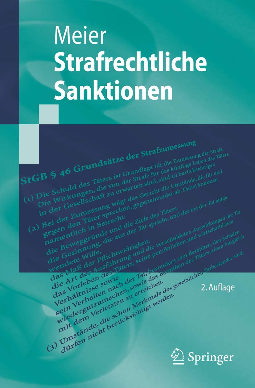 Strafrechtliche Sanktionen (Springer-Lehrbuch) Law