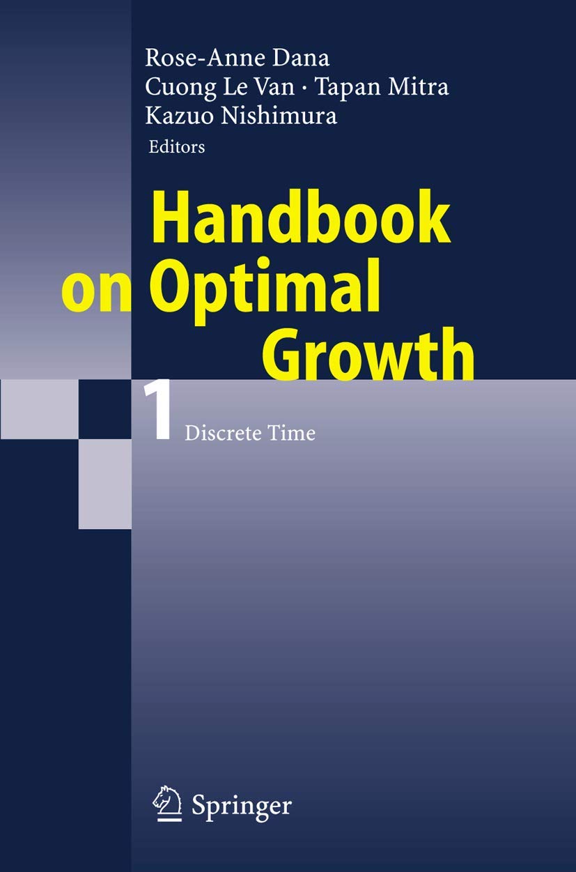 Handbook on Optimal Growth 1 Law Books