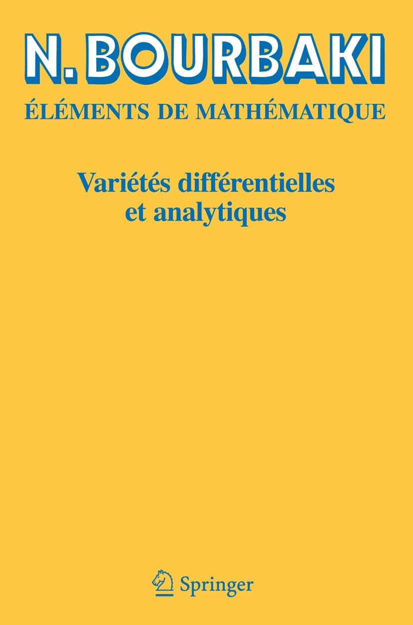 Varietes Differentielles et Analytiques: Fascicule de résultats Business & Technology