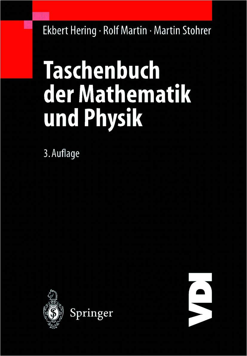 Taschenbuch der Mathematik und Physik (VDI-Buch) Business & Technology
