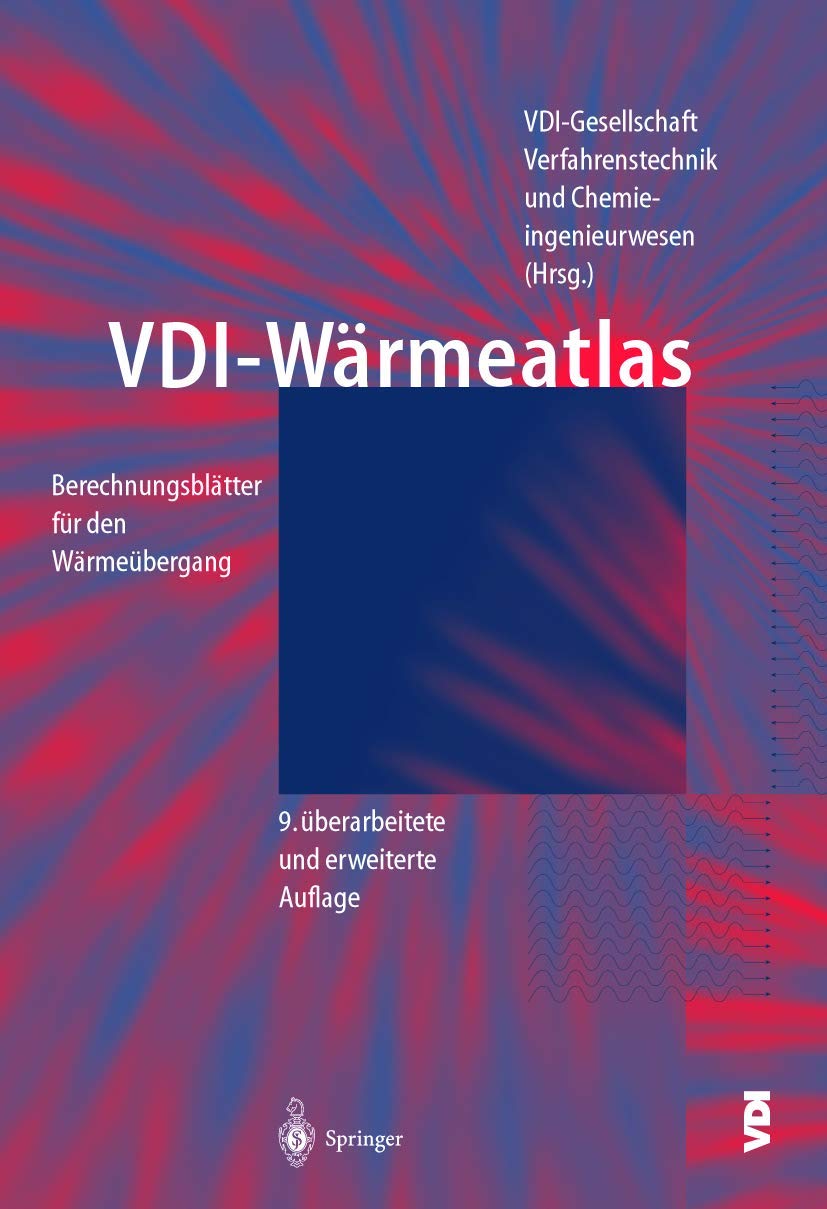VDI-Wärmeatlas: Berechnungsblätter für den Wärmeübergang (VDI-Buch) Business & Technology