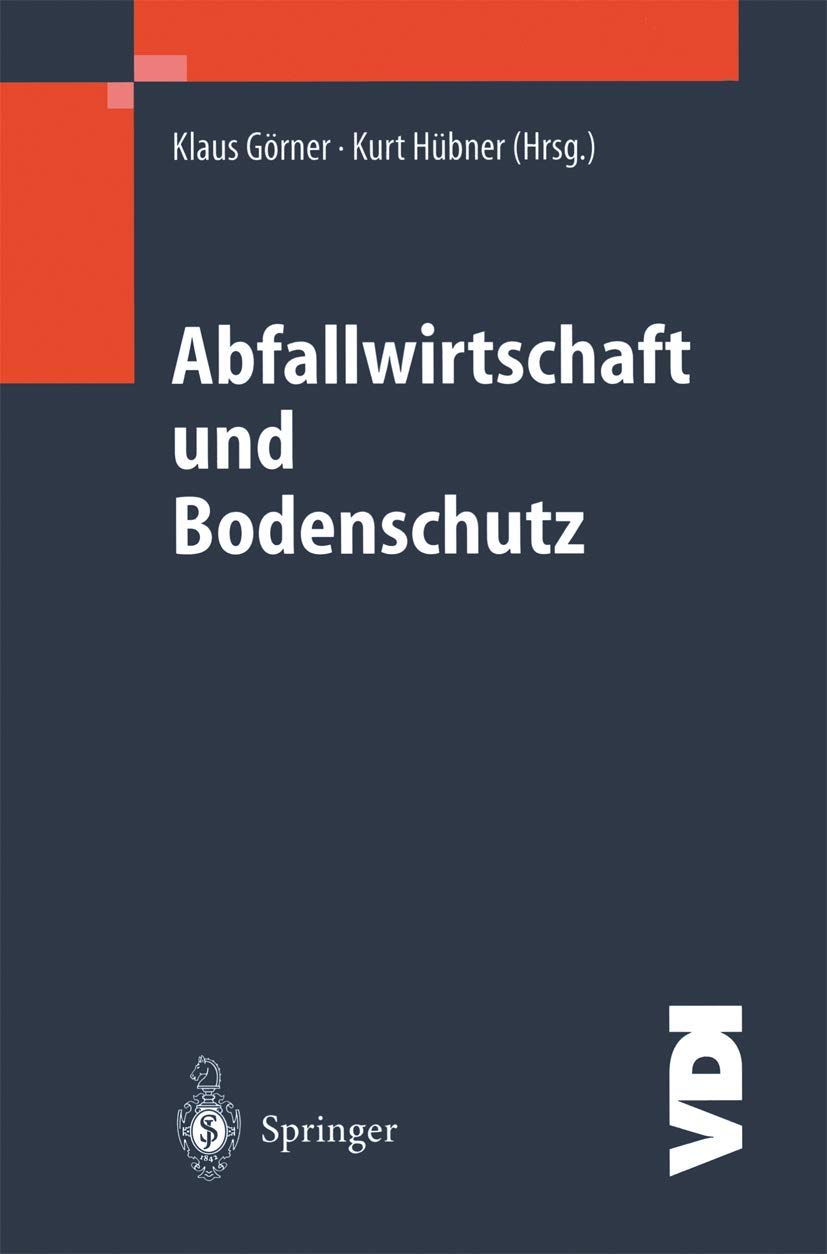 Product Image: Abfallwirtschaft und Bodenschutz (VDI-Buch)