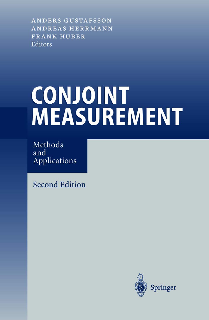 Conjoint Measurement: Methods and Applications Law