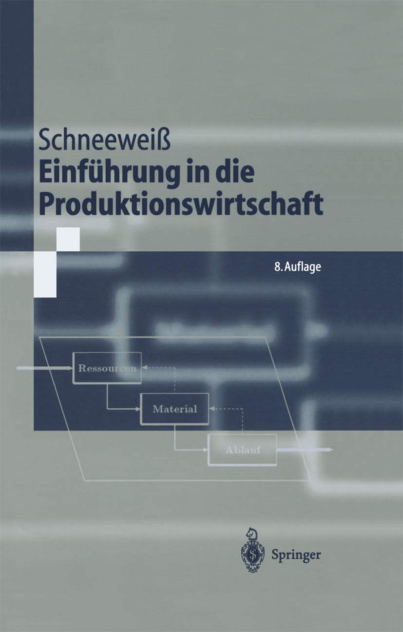 Einführung in die Produktionswirtschaft Law