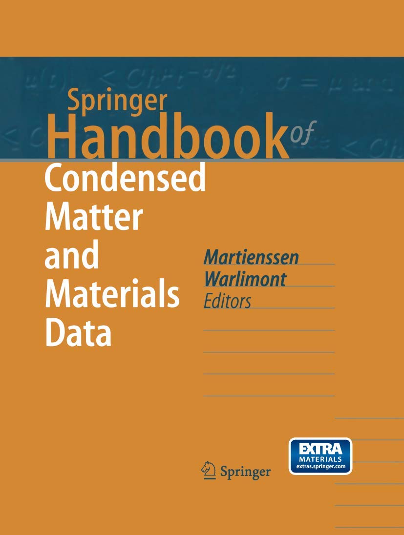 Springer Handbook of Condensed Matter and Materials Data (Springer Handbooks) Natural Sciences