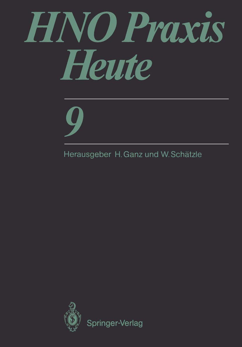HNO Praxis Heute (HNO Praxis heute, 9) Medicine
