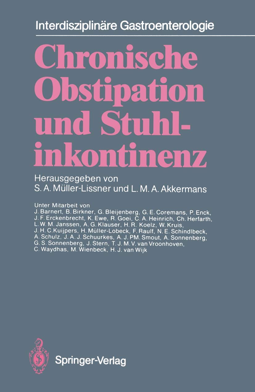 Chronische Obstipation Und Stuhlinkonti book
