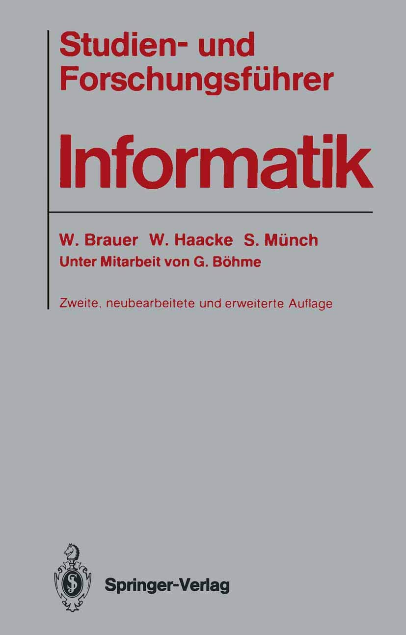 Studien- Und Forschungsf Hrer Informatik (German Edition) Computer Science