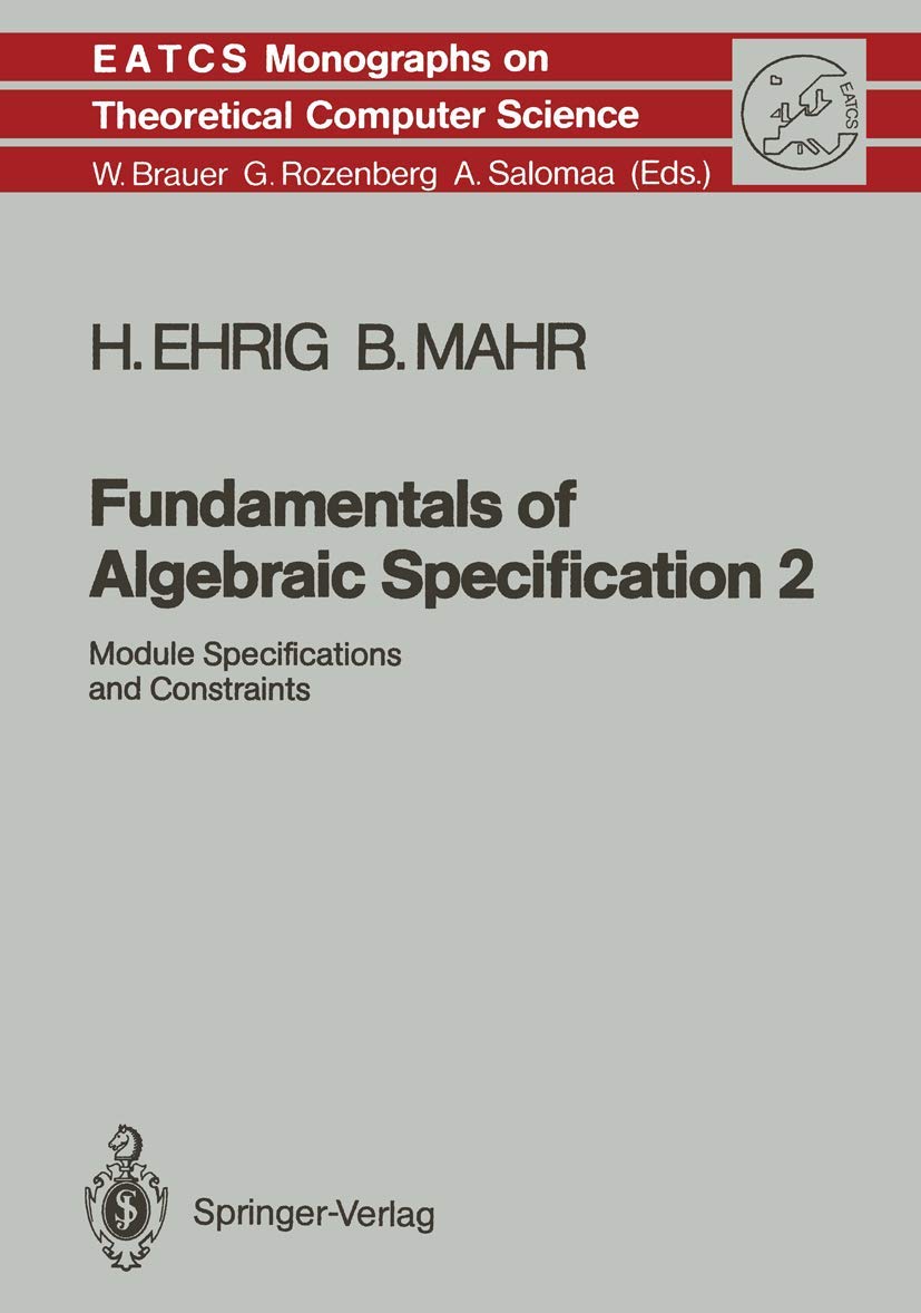 Product Image: Fundamentals of Algebraic Specification 2